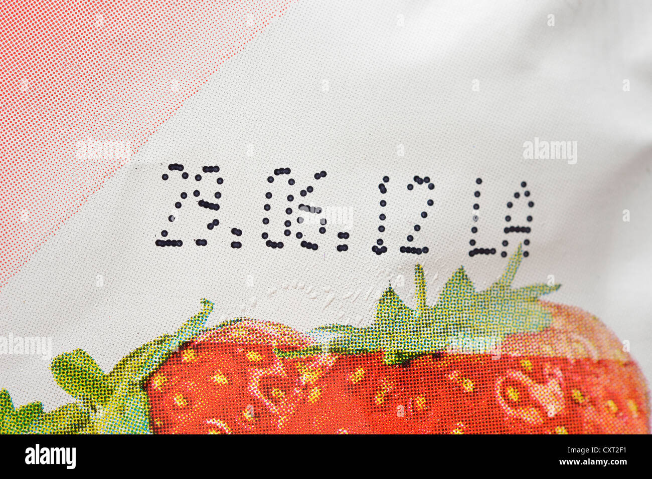 Miglior prima o data di scadenza sui prodotti alimentari Foto Stock