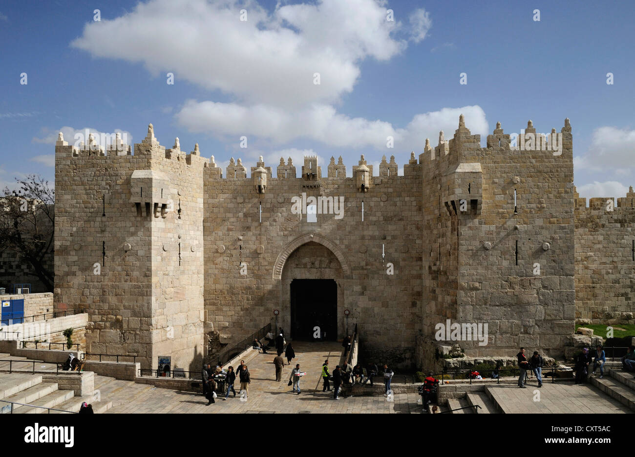 Porta di Damasco, Gerusalemme, Israele, Medio Oriente Foto Stock