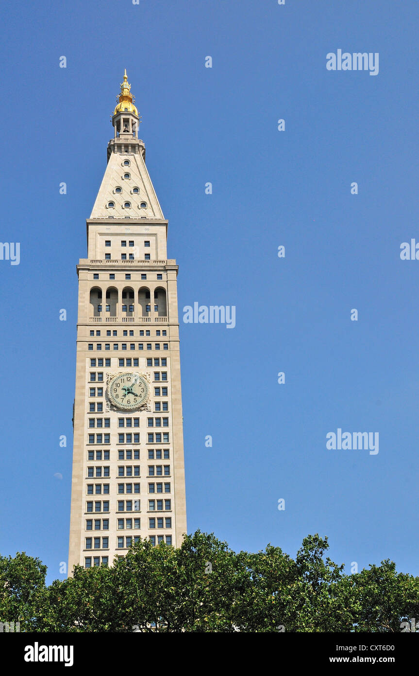 Torre di MetLife, Metropolitan Life Insurance Company Edificio, Manhattan, New York, New York, USA, America del Nord Foto Stock