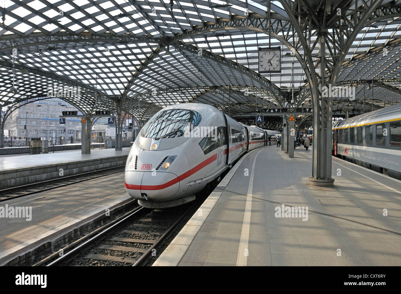 Power car di ghiaccio 3, Colonia Stazione centrale di Colonia, nella Renania settentrionale-Vestfalia, Germania, Europa Foto Stock