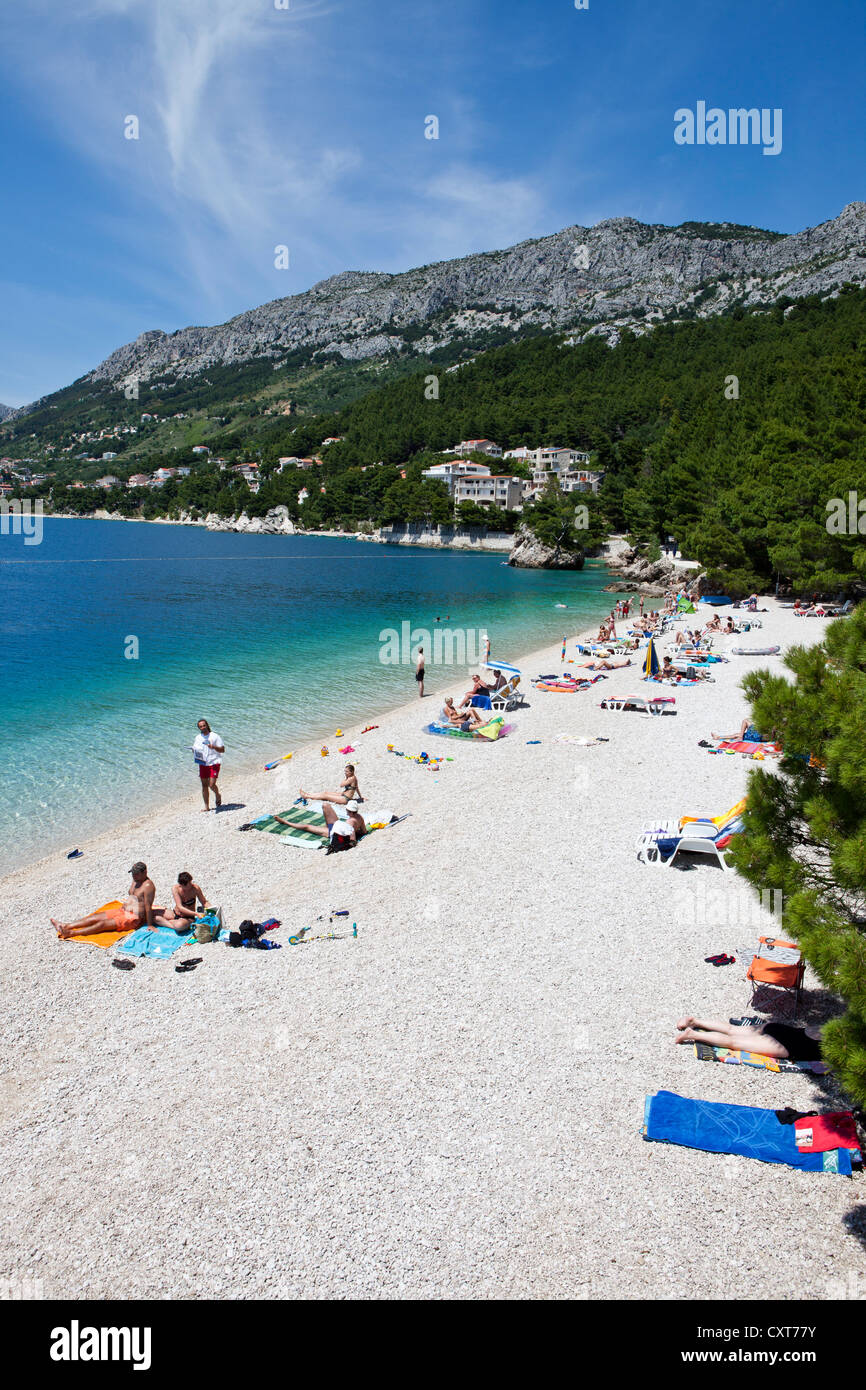 Spiaggia Di Punta Rata Brela Riviera Di Makarska Dalmazia
