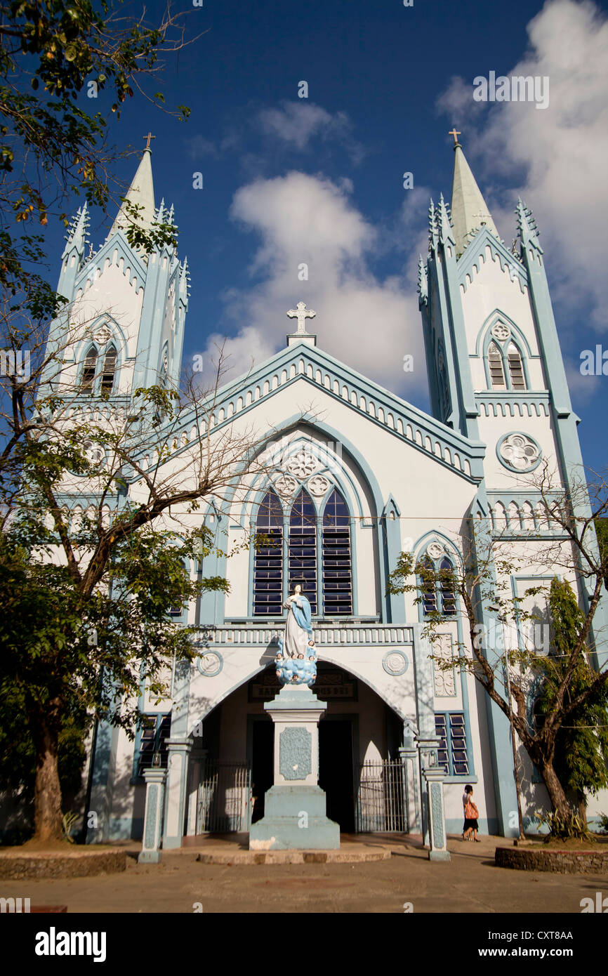 Cattedrale dell Immacolata Concezione, Puerto Princesa, capitale dell'isola, isola di Palawan, Filippine, Asia Foto Stock