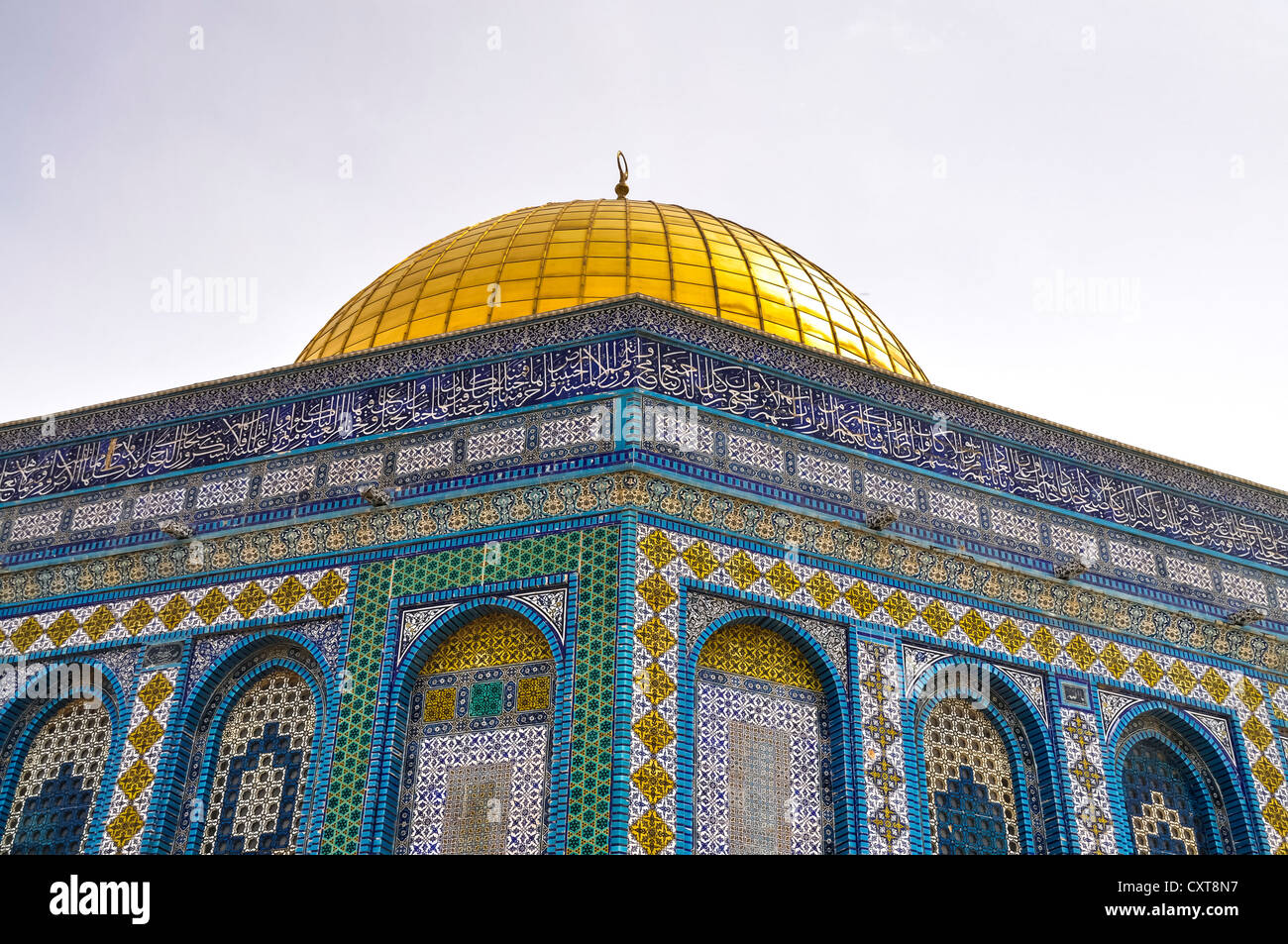 Cupola della roccia, il Monte del Tempio, la Città Vecchia di