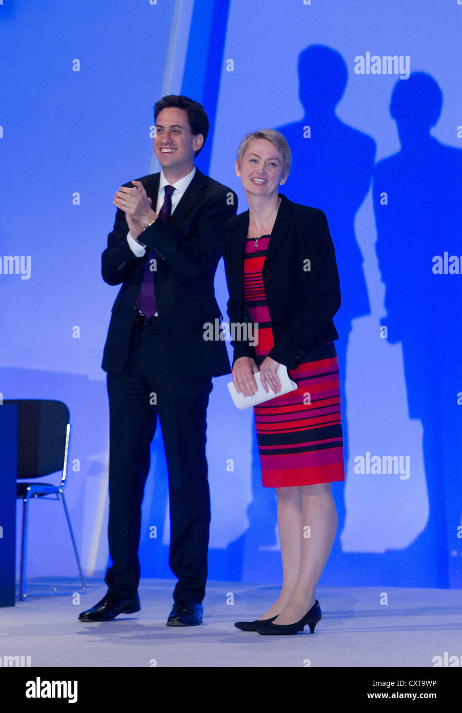 Ed Miliband e Yvette Cooper Foto Stock