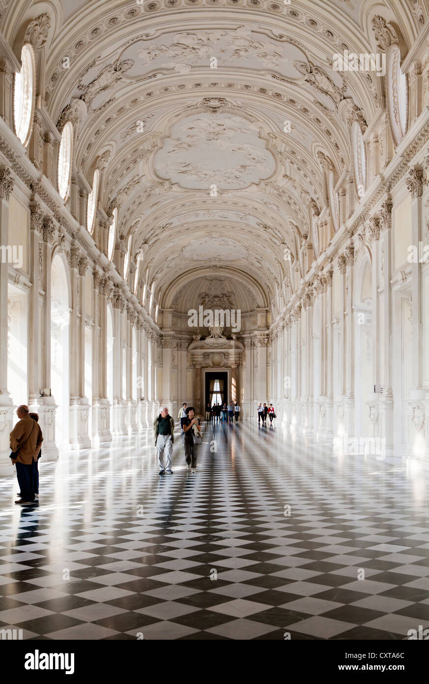 Galleria di Diana a Venaria Reale, Torino, Italia. Foto Stock