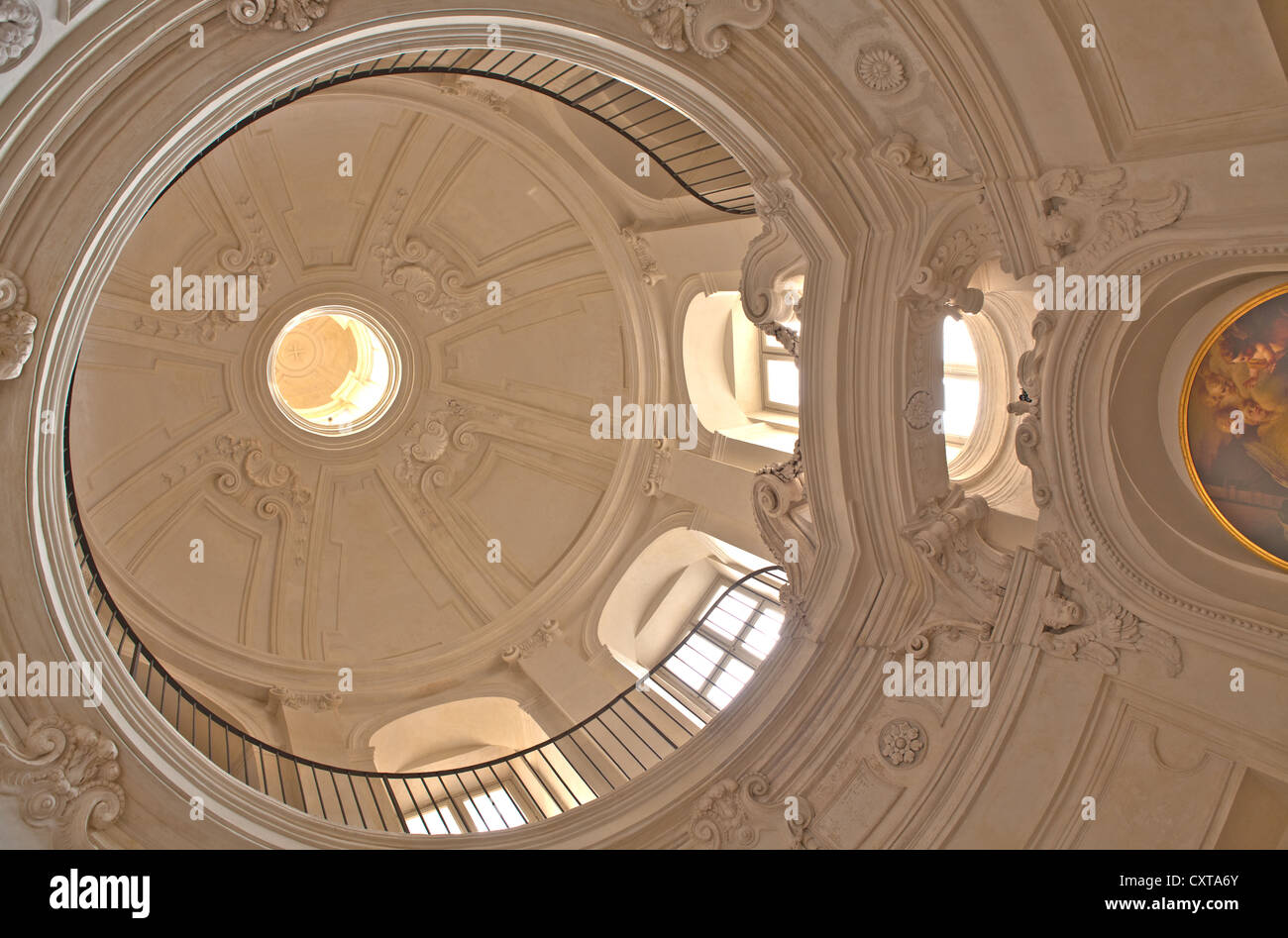 Cupola della chiesa di Saint Hubert, presso La Venaria Reale a Torino in Piemonte, Italia Foto Stock