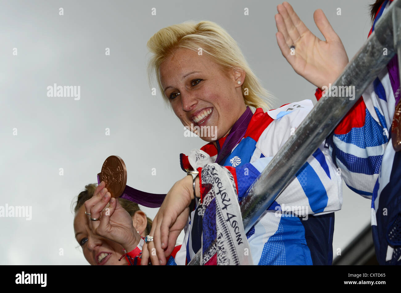 Olimpiadi 2012 Team GB Parade Foto Stock