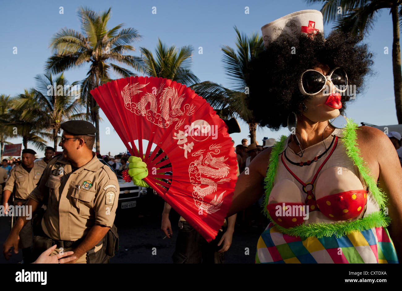 Banda de Ipanema Il Carnevale di Rio de Janeiro in Brasile Foto Stock