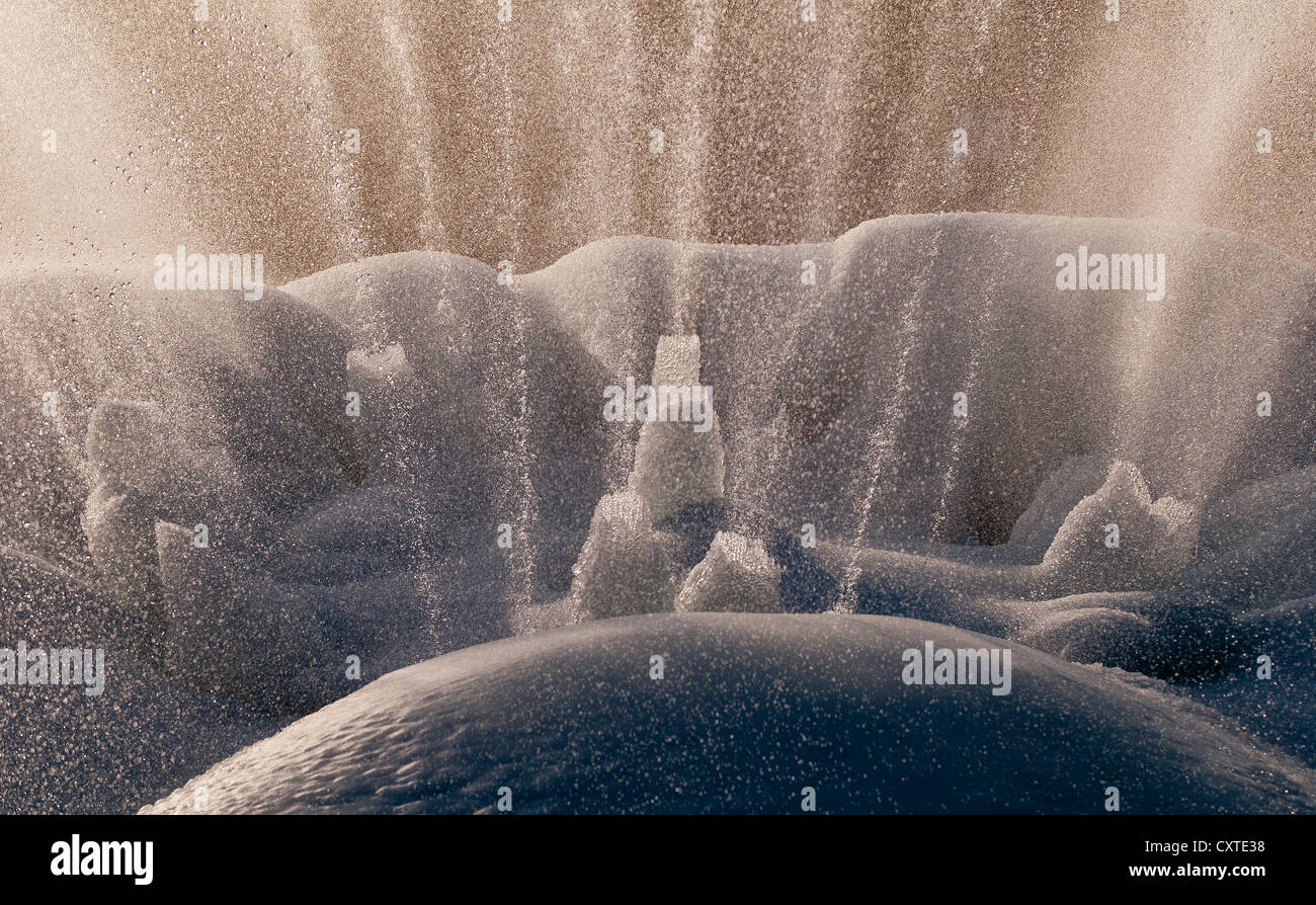 Congelati a getto di acqua Foto Stock