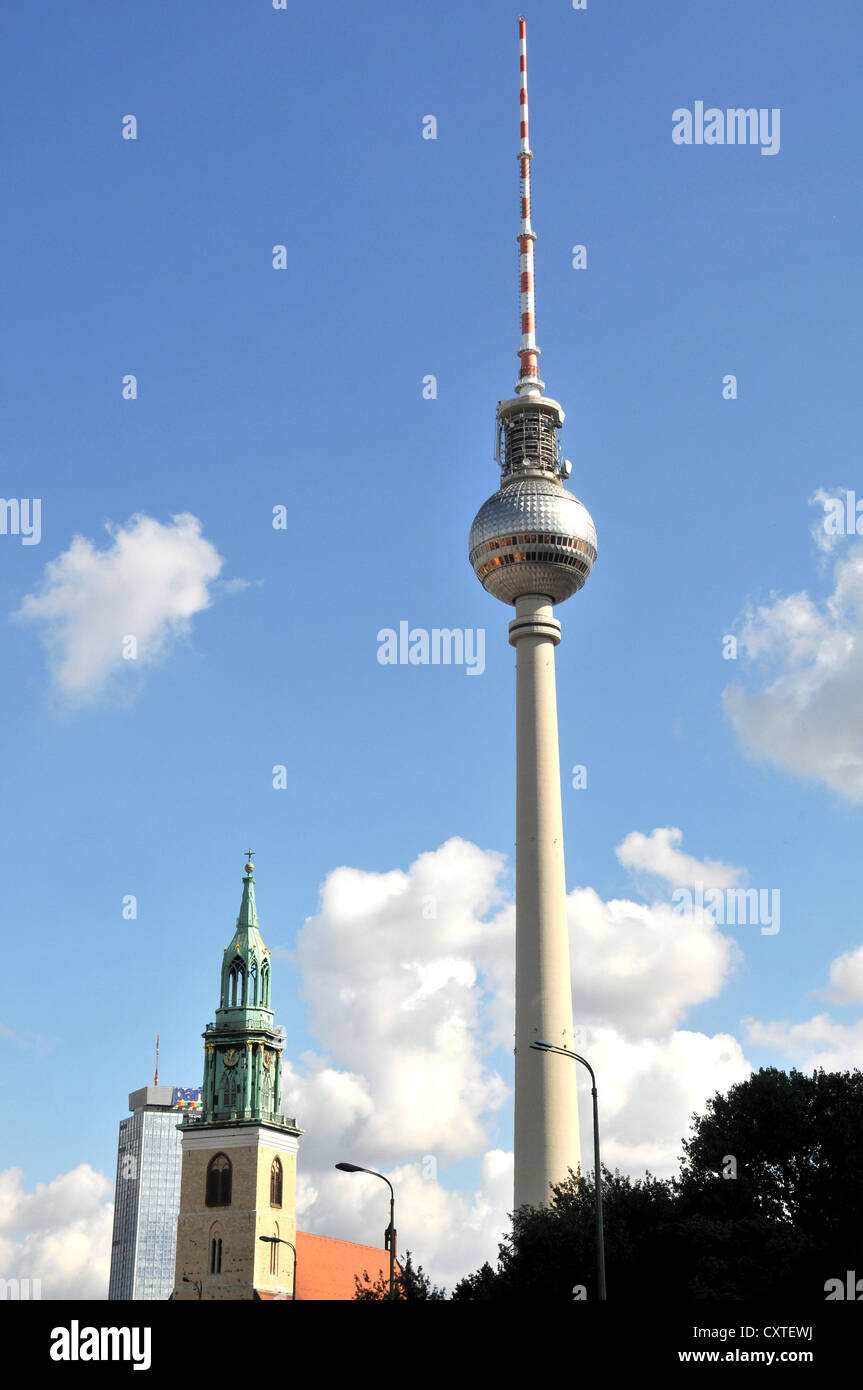 La torre della televisione Berlino Germania Foto Stock