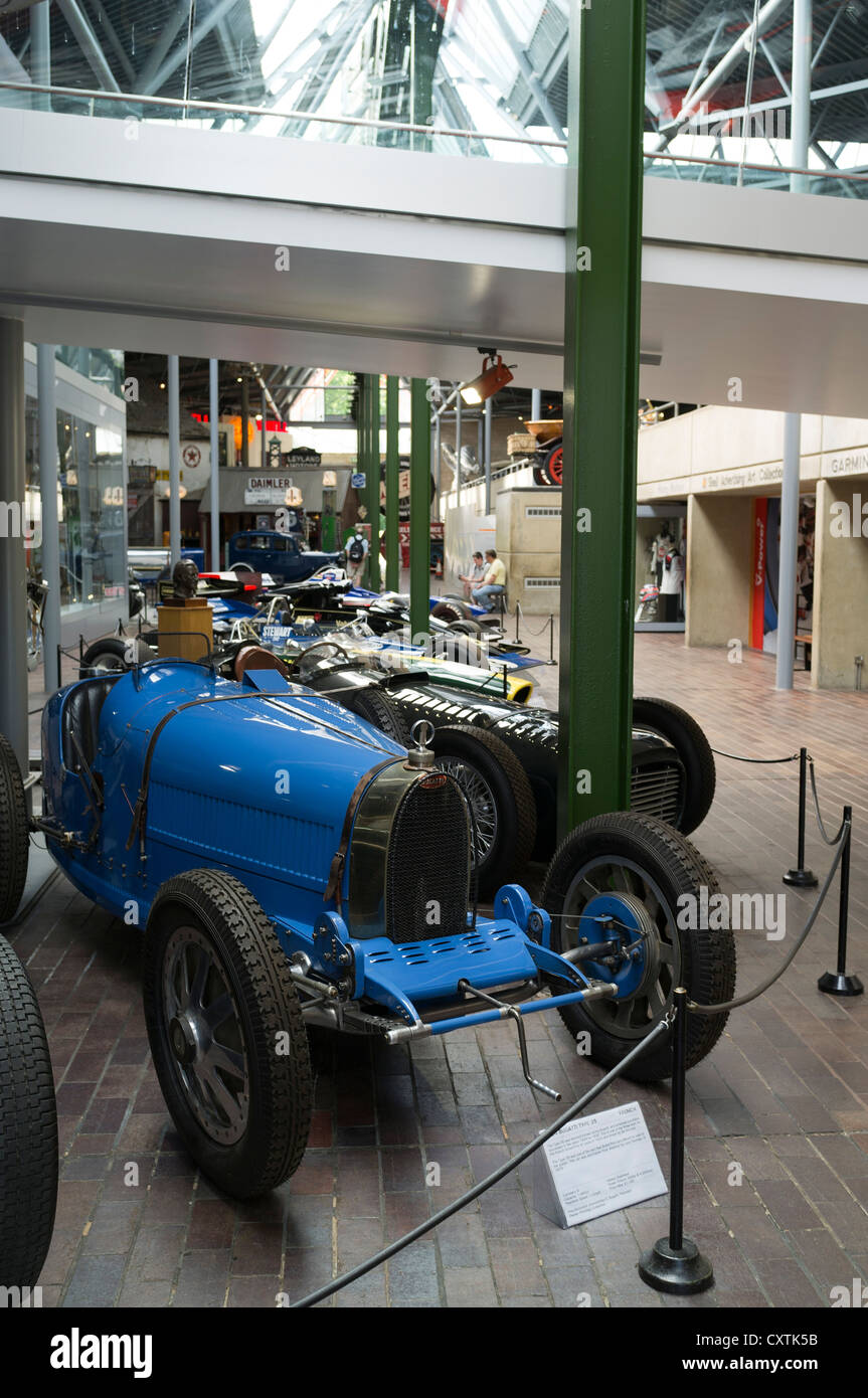 dh National Motor Museum BEAULIEU HAMPSHIRE francese Bugatti tipo 35 auto d'epoca veterano auto da corsa uk Foto Stock