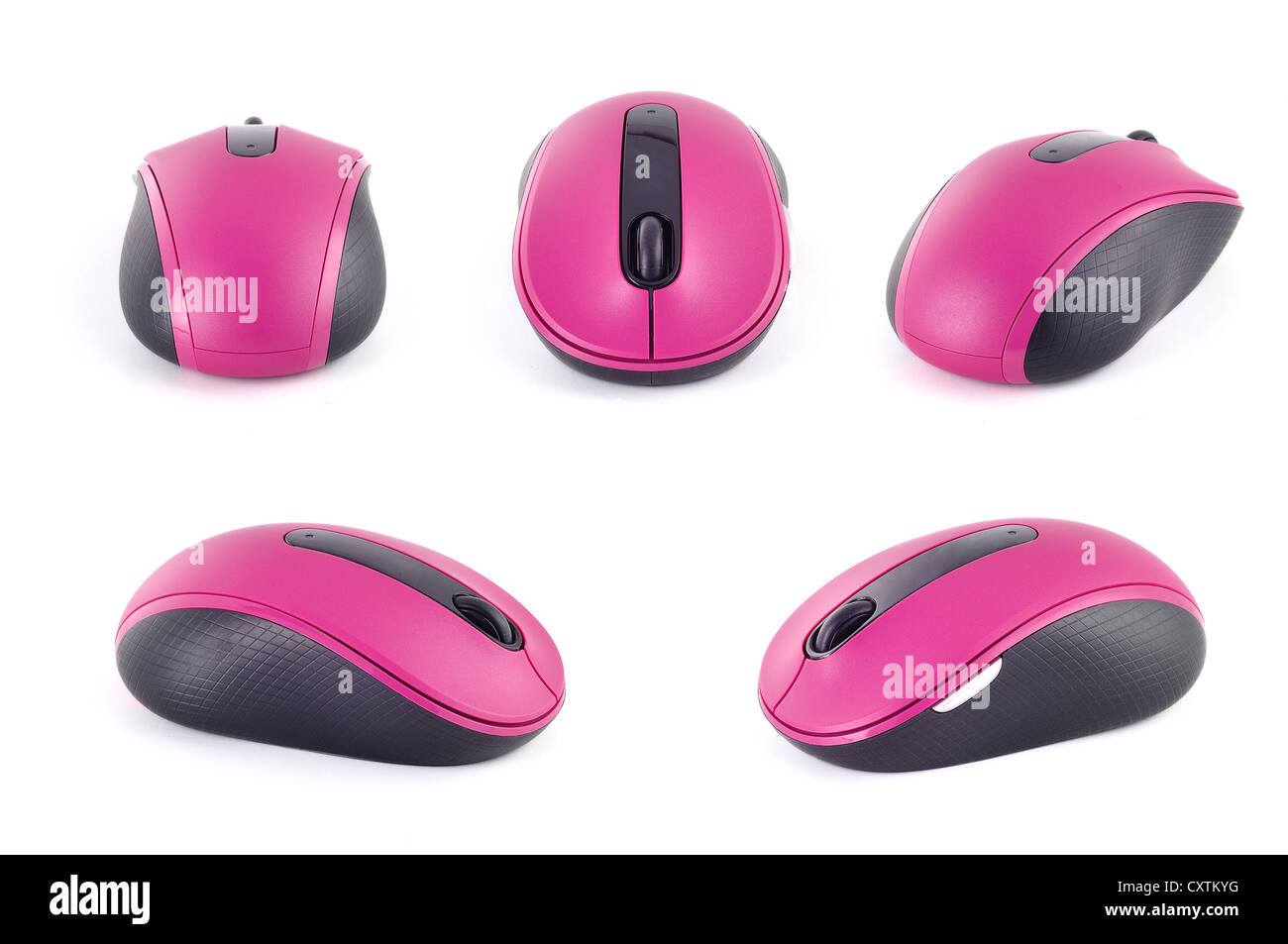 Il mouse del computer isolati su sfondo bianco Foto Stock