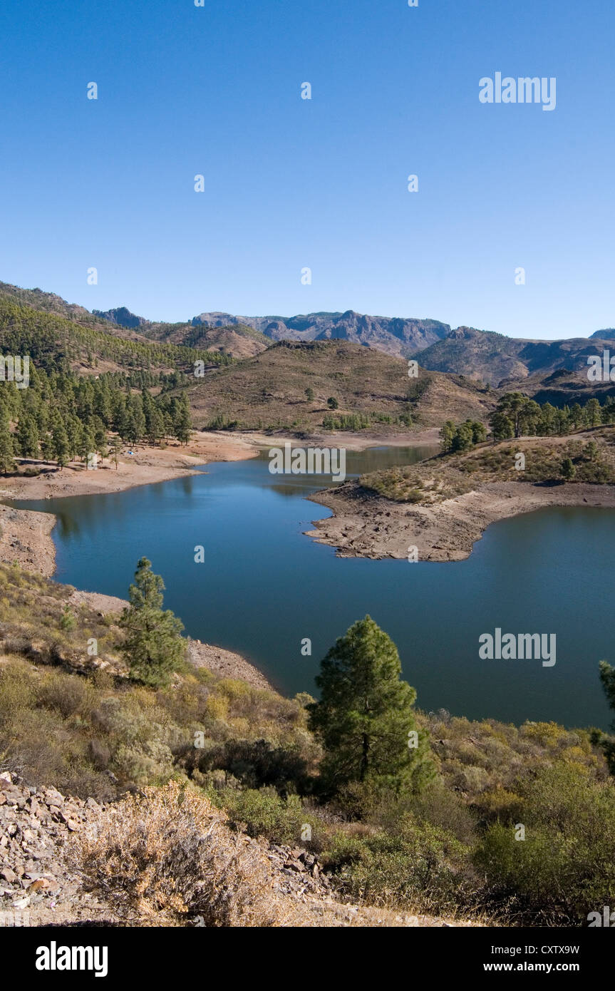 Gran canaria lago chira canaria gran canarie island water Foto Stock