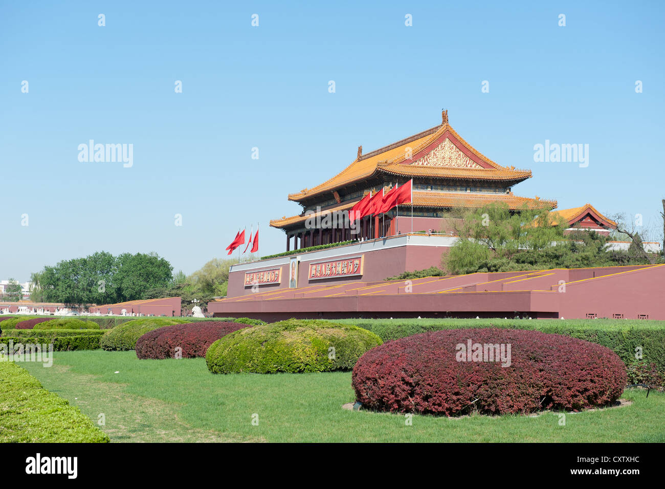 Pechino, Cina il gate di tiananmen Foto Stock