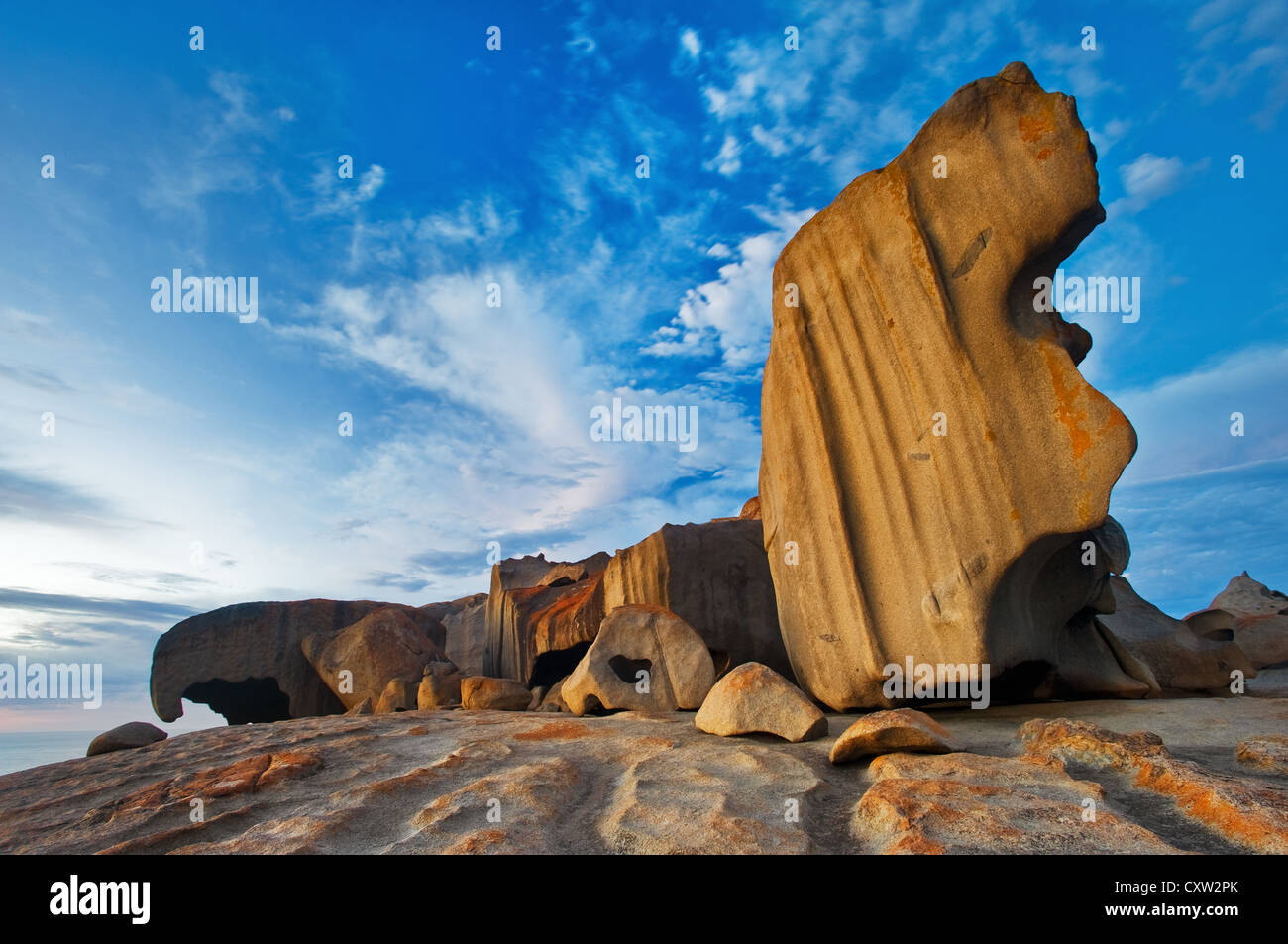 Remarkable Rocks in inizio di mattina di luce. Foto Stock