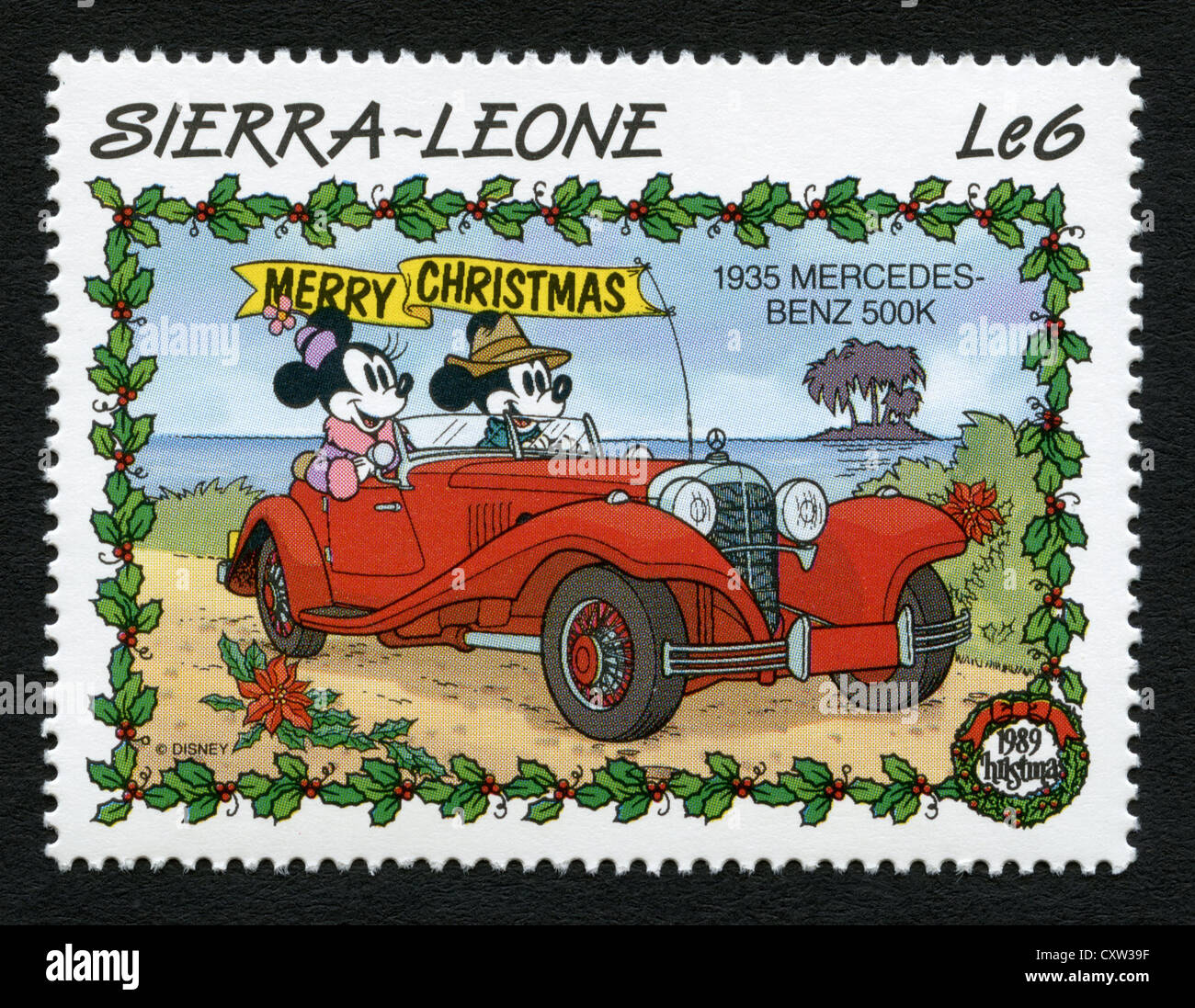 Sierra Leone francobollo - Cartoni animati Disney - Mickey Mouse Foto Stock