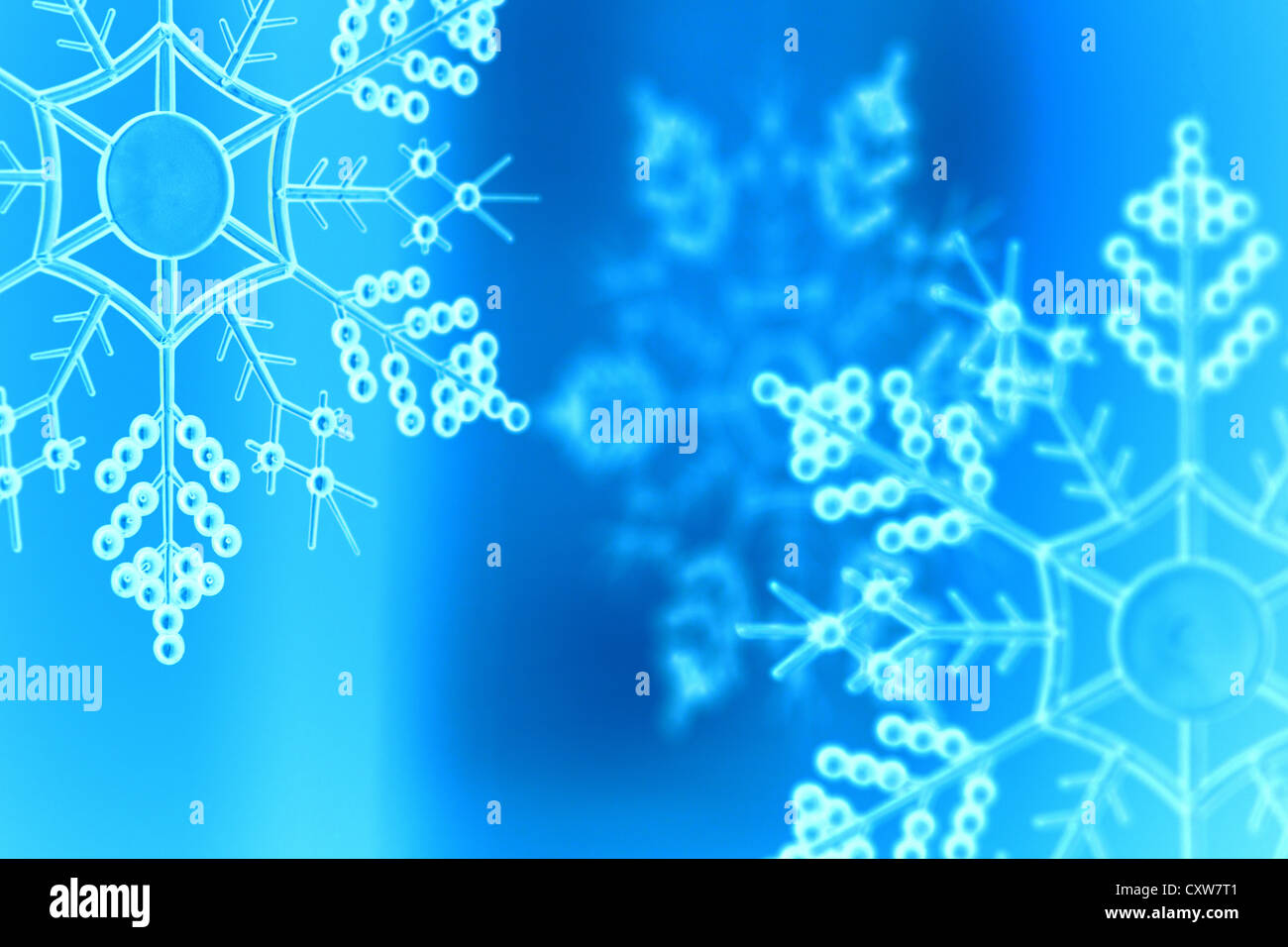 Il simbolo del fiocco di neve decorazioni di Natale Foto Stock