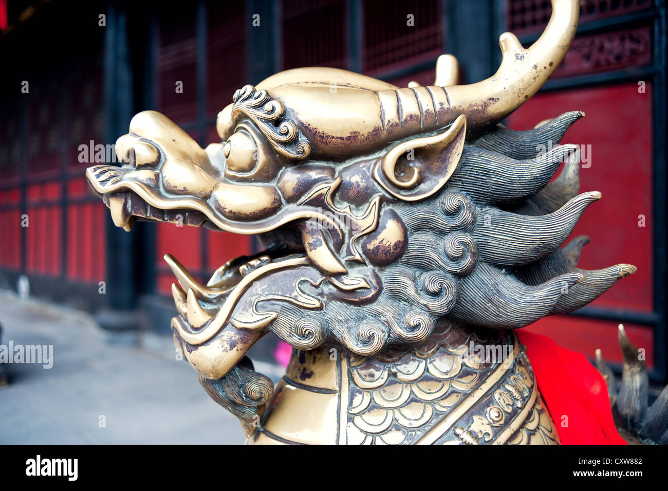 I Lions di rame, Cina Foto Stock