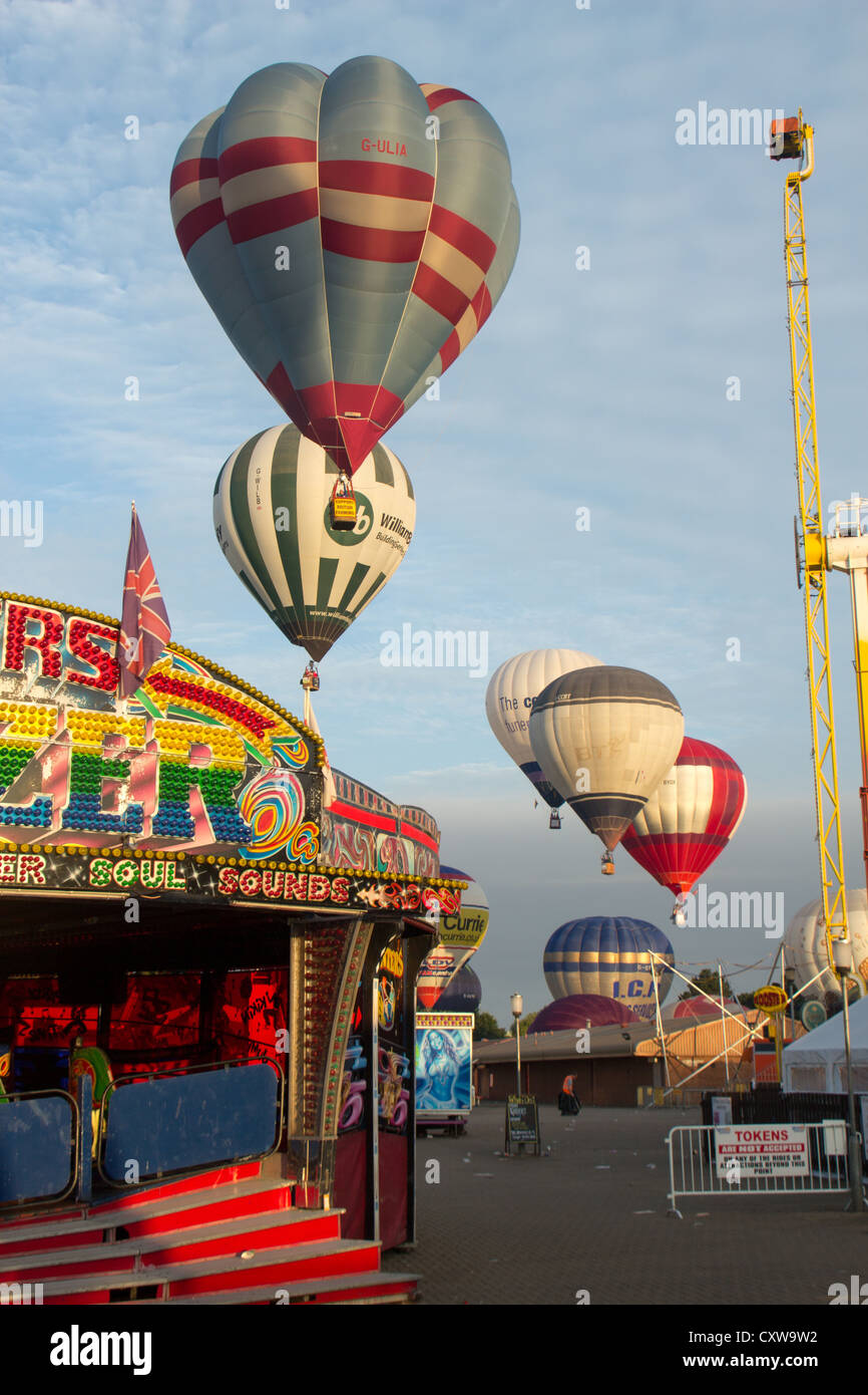 I palloni ad aria calda a Northampton balloon festival 2012 Foto Stock