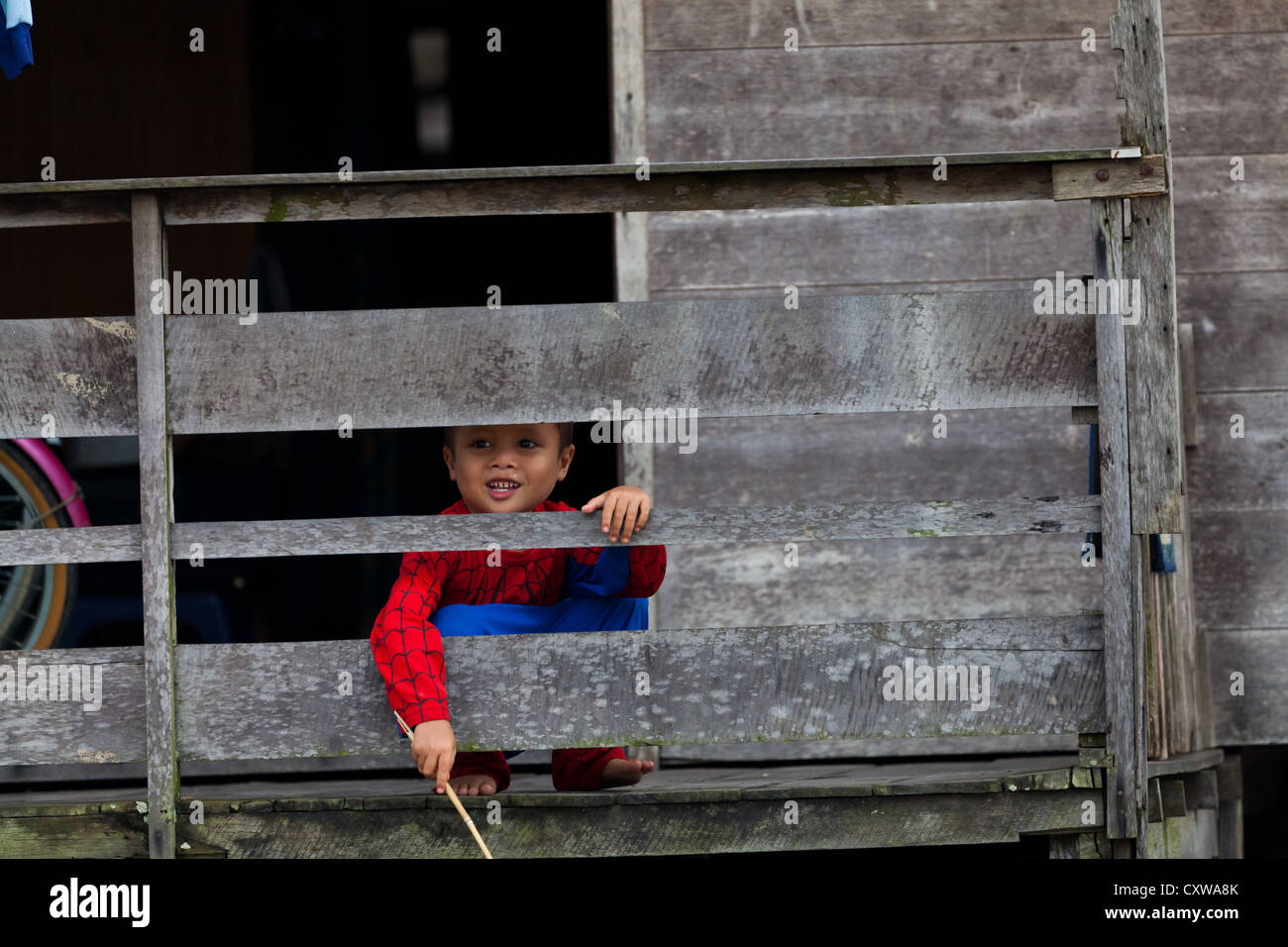 Bambino di Banjarmasin, Indonesia Foto Stock
