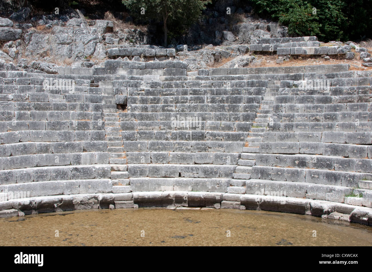 Teatro di Butrint Foto Stock