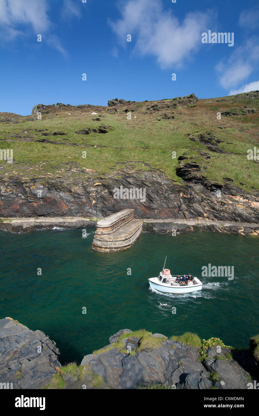 Boscastle, un villaggio di pescatori sulla costa settentrionale della Cornovaglia, Inghilterra, Regno Unito Foto Stock