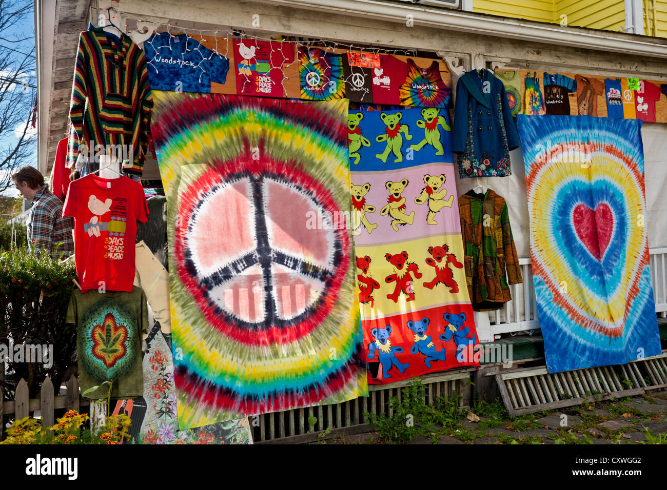 Un 'testa shop" a Woodstock, nello Stato di New York, nelle Catskills Mountains Foto Stock