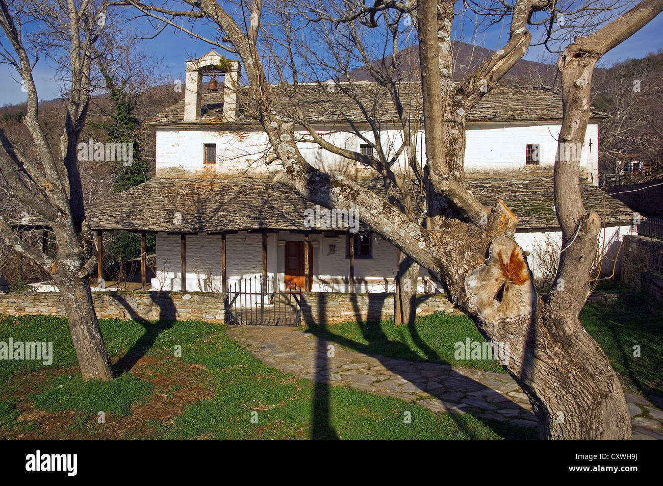 Vecchia chiesa vicino a Agios Georgios (Pelion Peninsula, Tessaglia, Grecia) Foto Stock