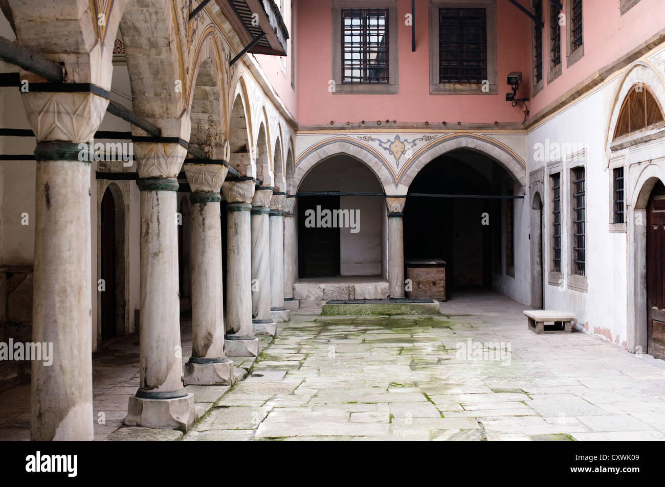 Il cortile delle concubine, Palazzo Topkapi Istanbul Foto Stock