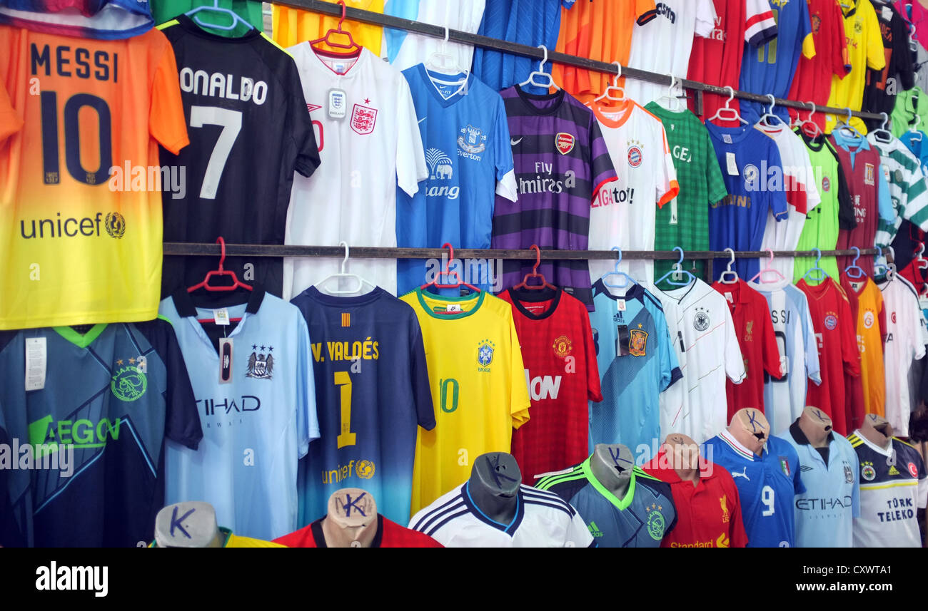 Football Tops Foto Stock