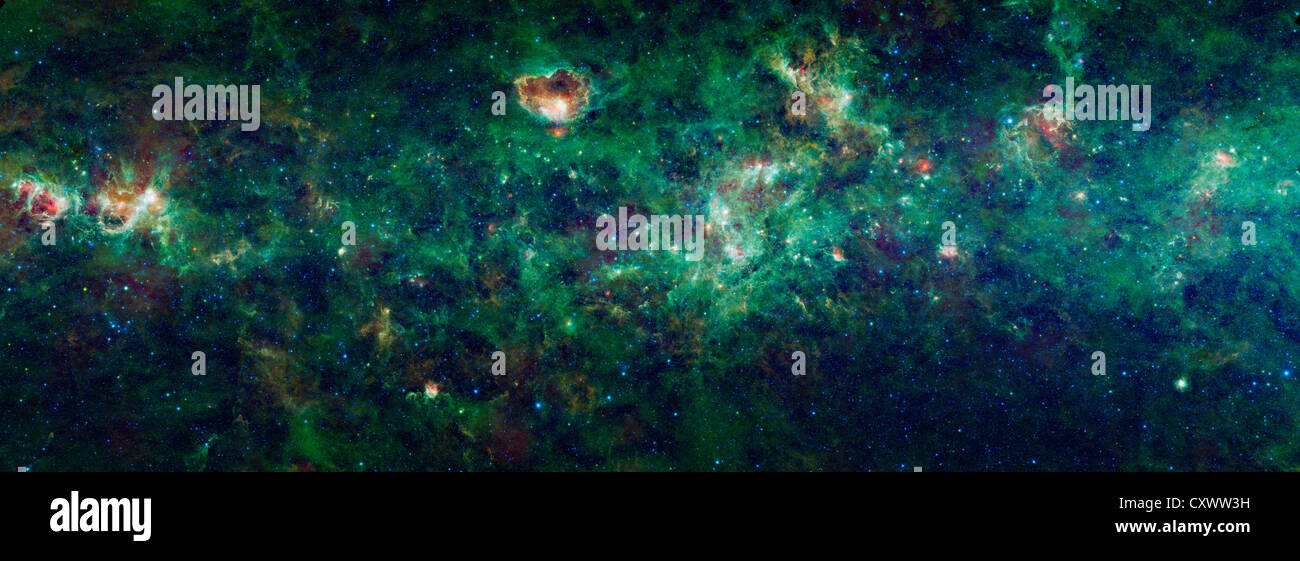 La sezione della Via Lattea Foto Stock