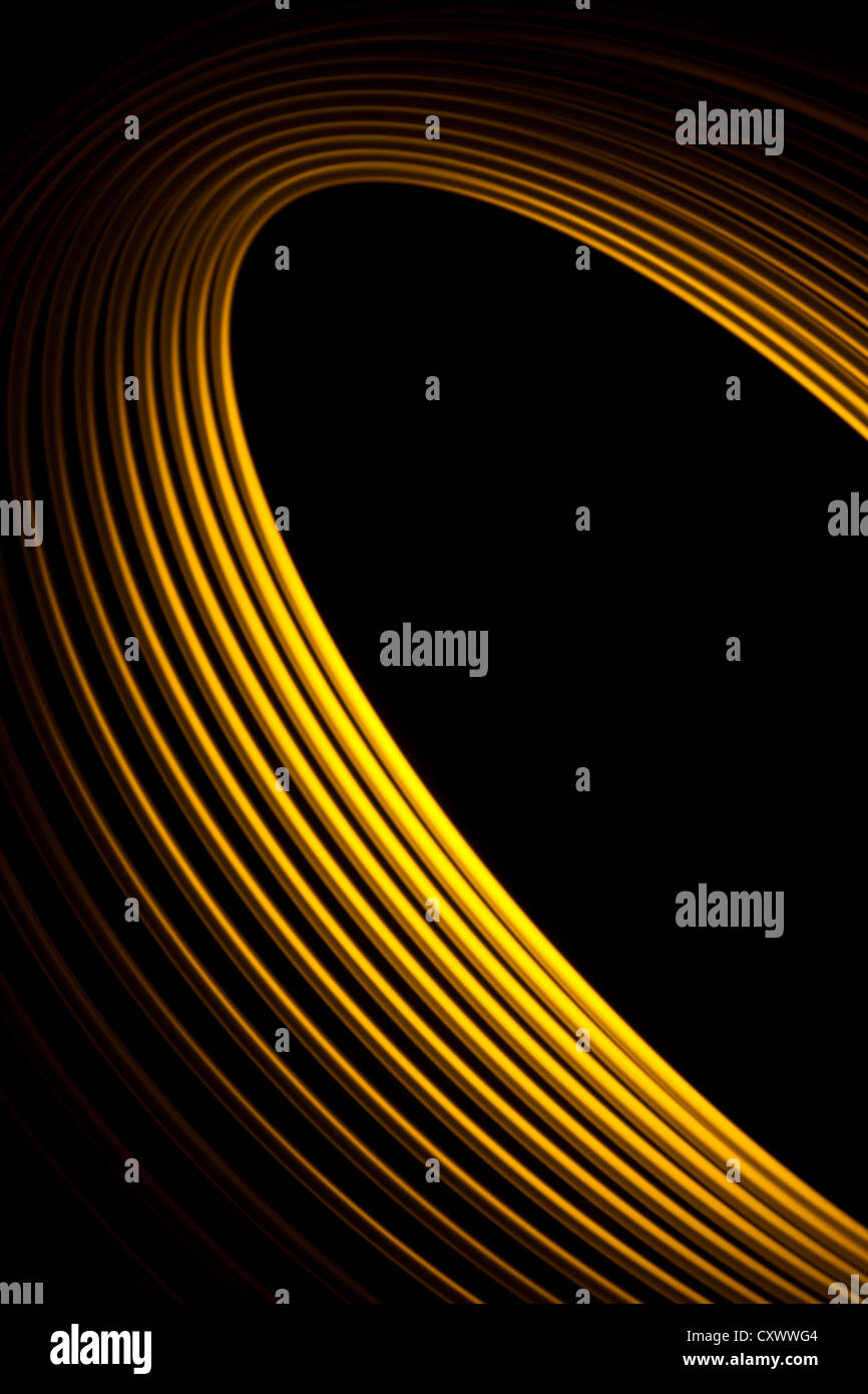 Un Dorato Physiogram astratto Foto Stock