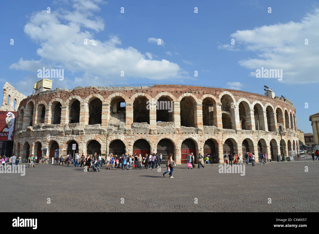 Arena di Verona, Piazza Bra, Verona, provincia di Verona, regione Veneto, Italia Foto Stock
