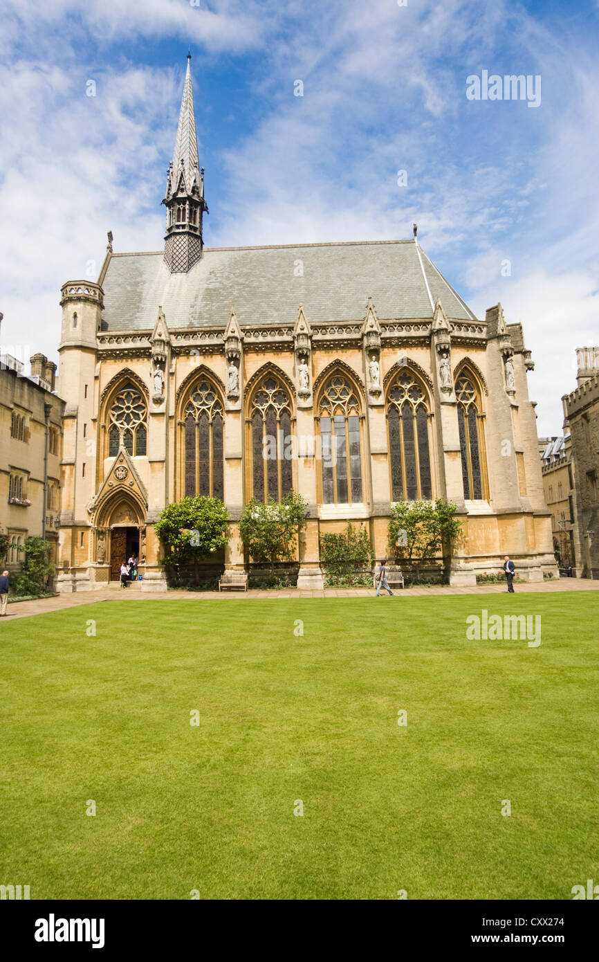 Il Quad, Exeter College di Oxford University Campus, England Regno Unito Foto Stock