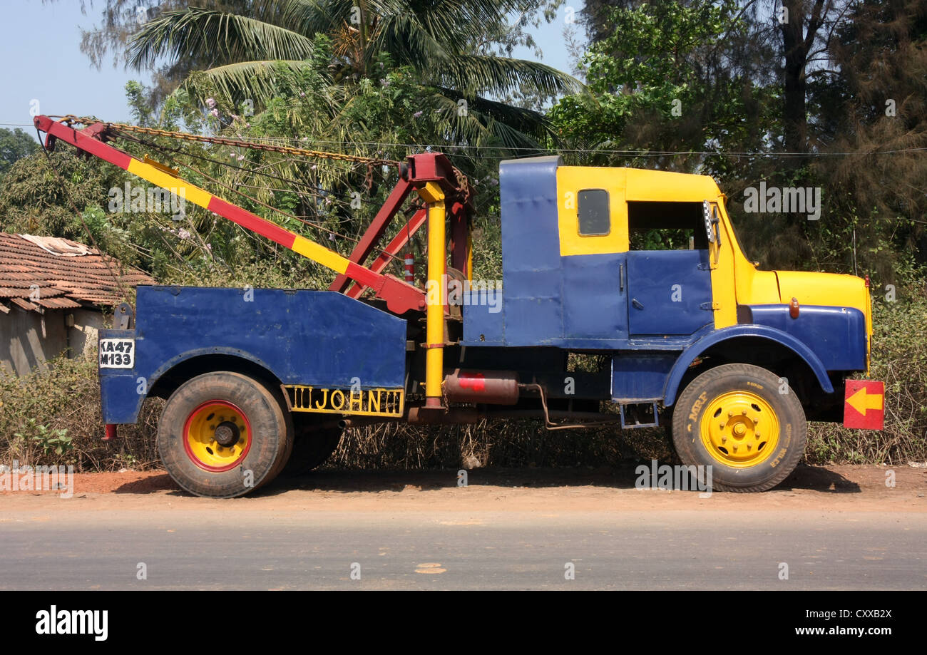 Indiano Tata ripartizione carrello. Honnovar, Karnataka, India Foto Stock