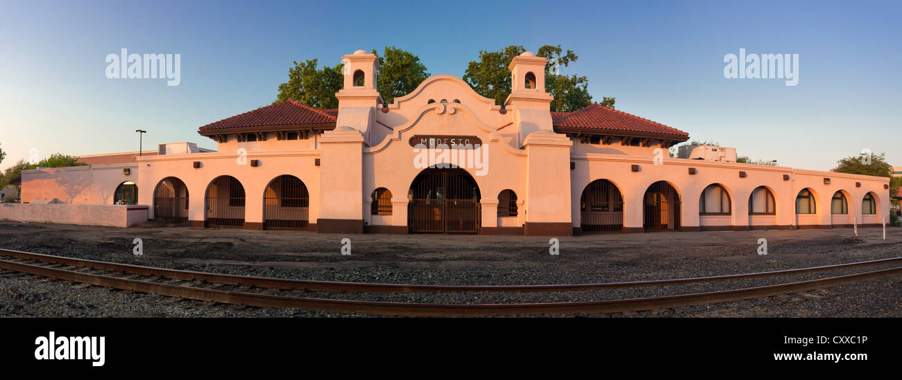 Modesto stazione di transito, modesto, California. Foto Stock