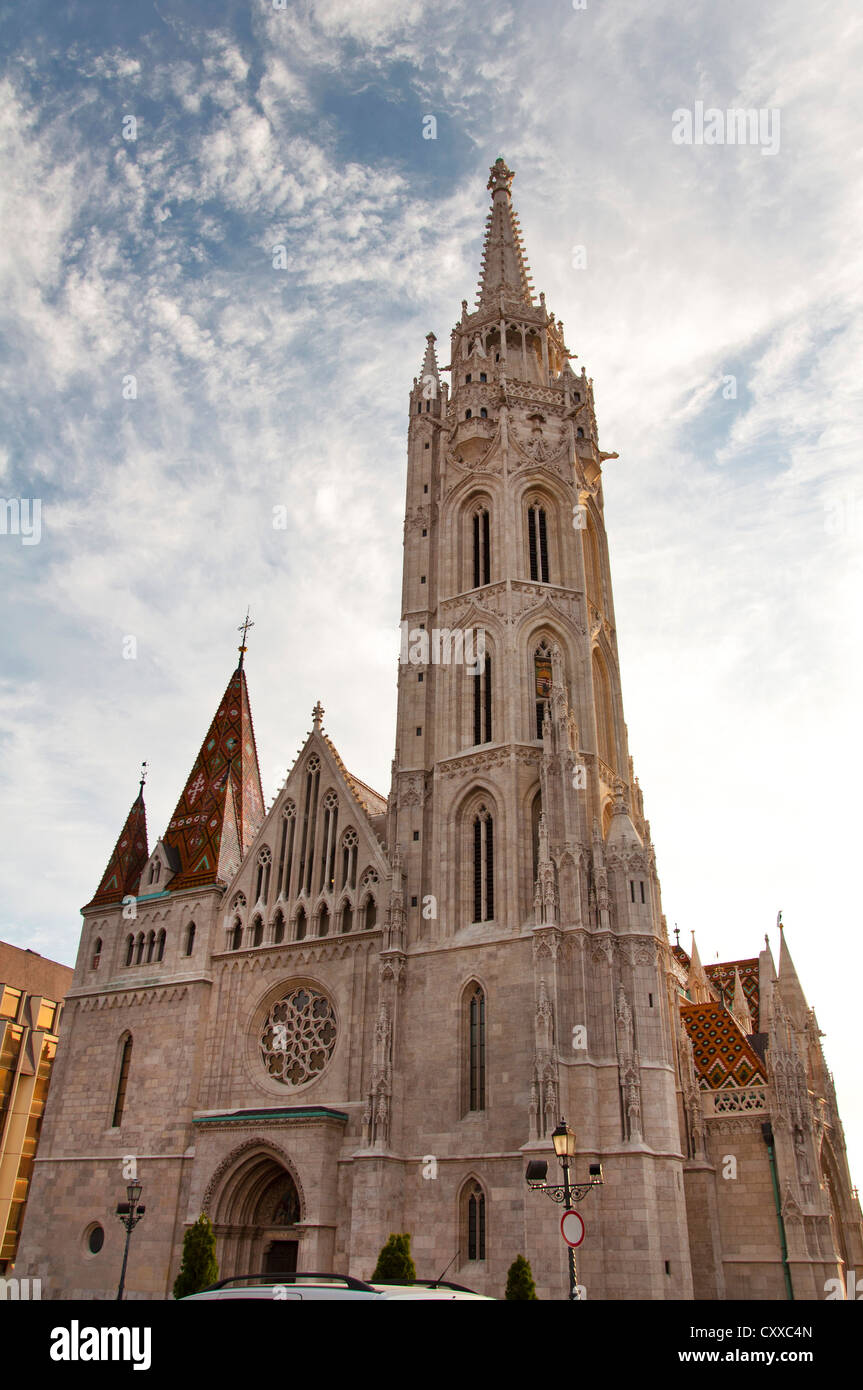 Matthias Chiesa Cattedrale (Matyas Templom), il Buda Castle District, Budapest, Ungheria Foto Stock