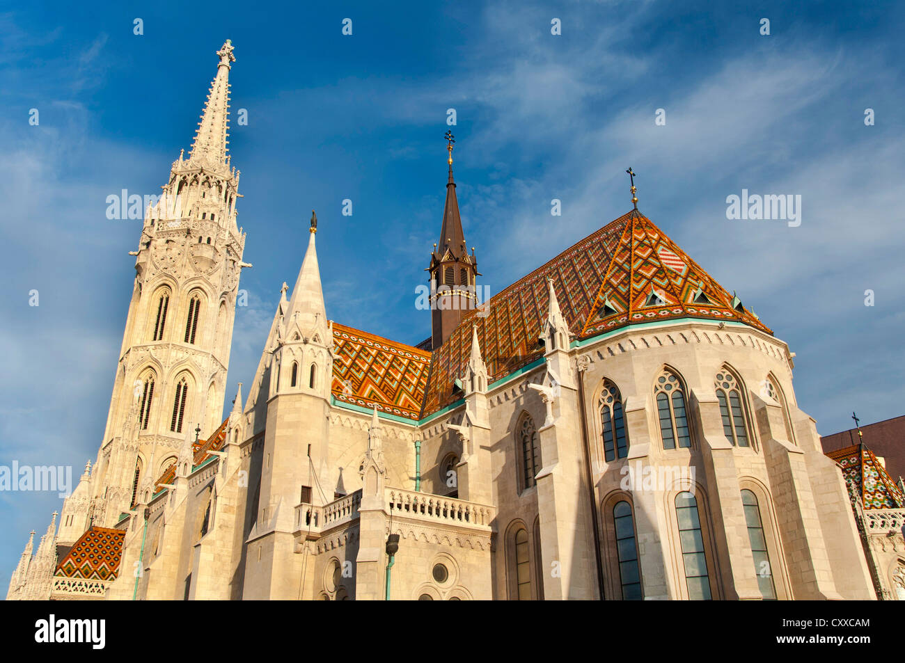Matthias Chiesa Cattedrale (Matyas Templom), il Buda Castle District, Budapest, Ungheria Foto Stock