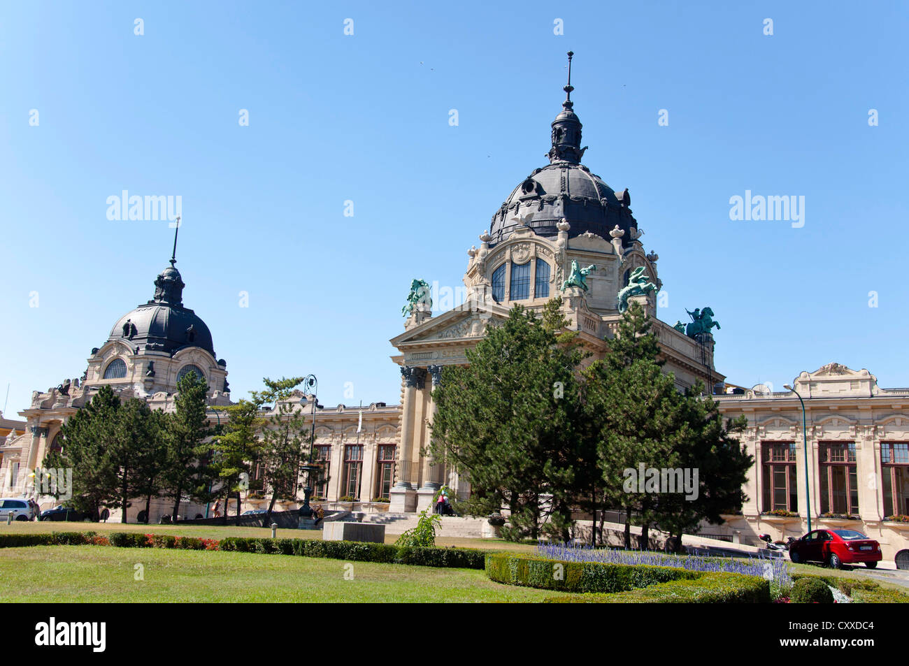 Szechenyi bagni termali, Budapest, Ungheria Foto Stock