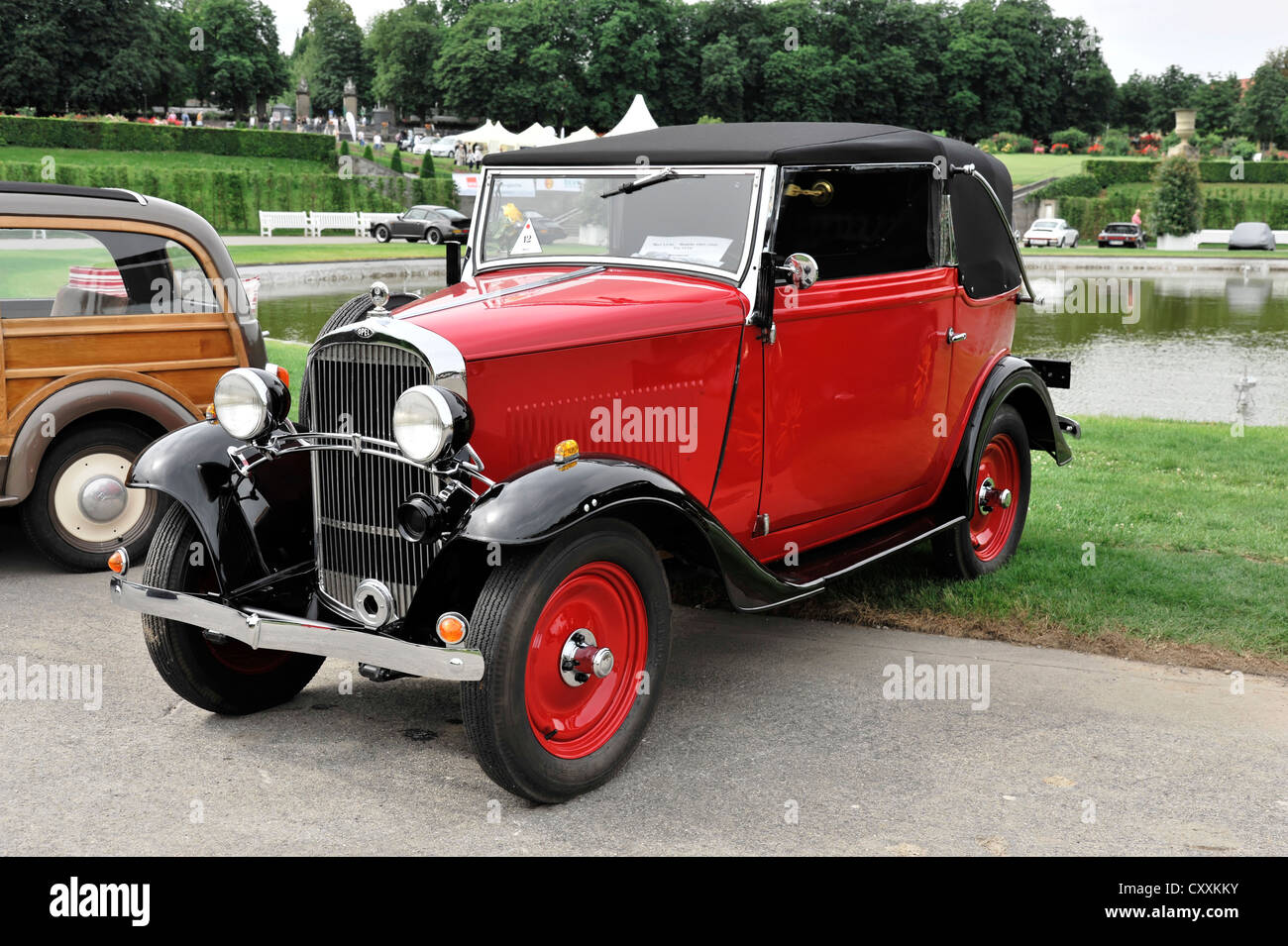 Opel 1,2 litro, tipo 12 LG, costruito 1931-1932, auto d'epoca, classici del passato incontra il Barock 2012, Ludwigsburg, Baden-Wuerttemberg Foto Stock