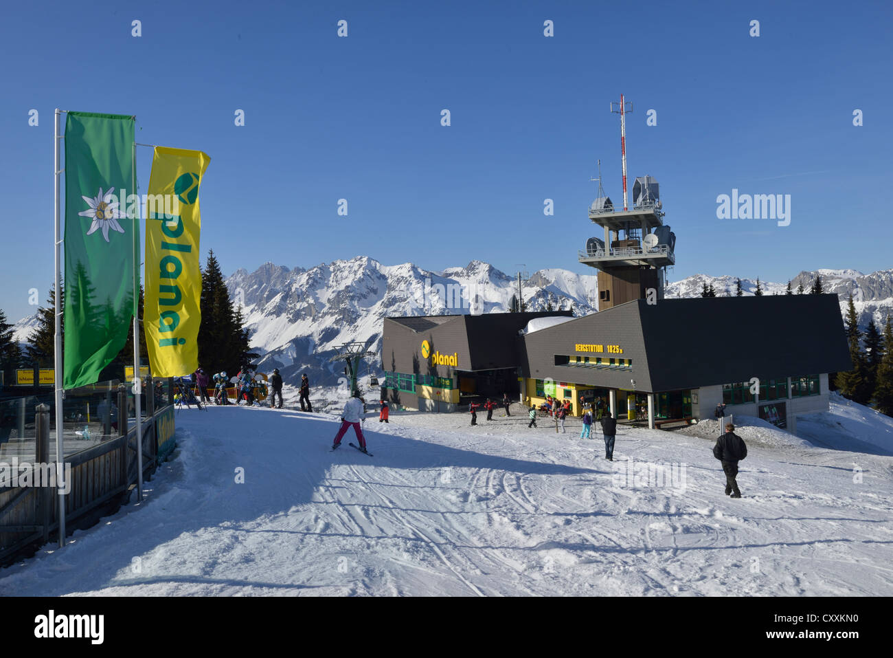 Schladming, sci, città ospite del Alpine Campionati Mondiali di sci nel 2013, Stiria, Austria, Europa Foto Stock