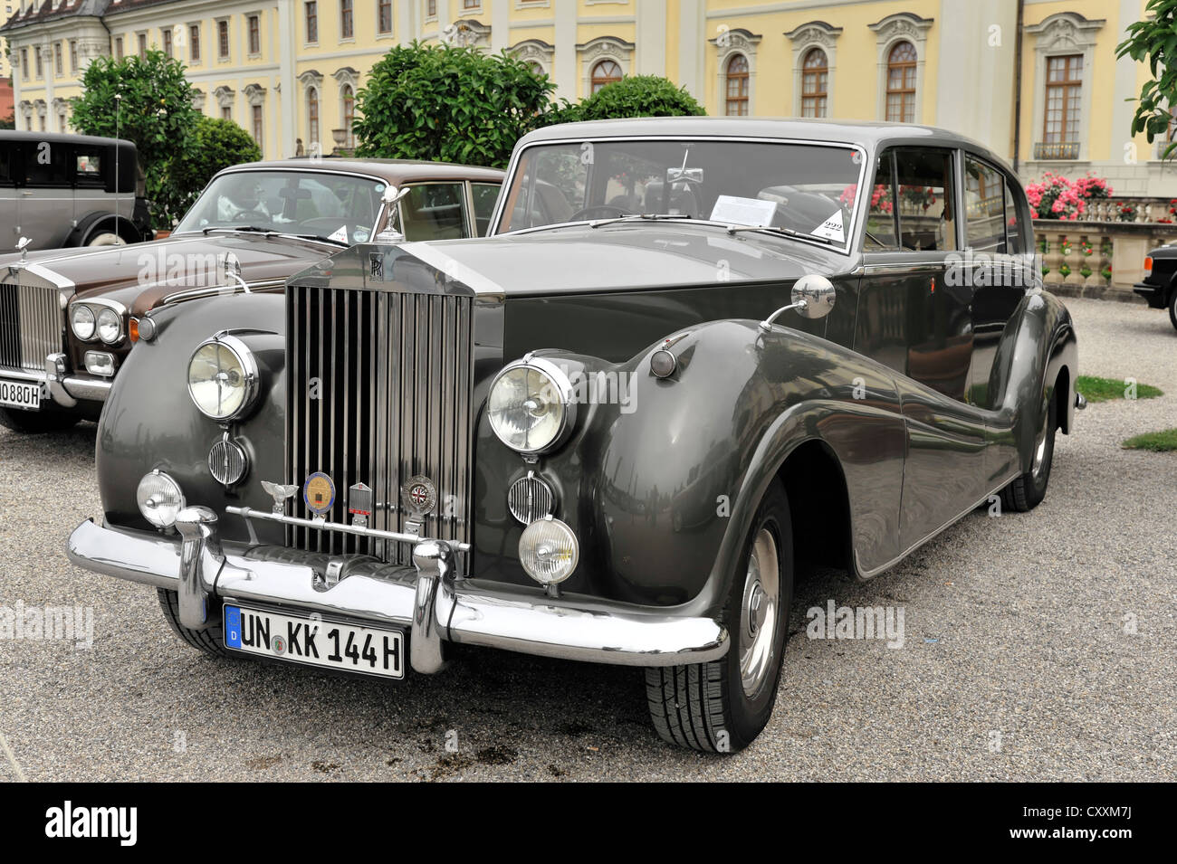 Rolls Royce Silver Wraith, classic car, costruita nel 1955, classici del passato incontra il Barock 2012 Classic Car Meeting, Ludwigsburg Foto Stock