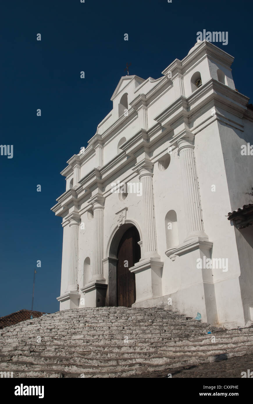 Chichicastenango cattedrale, la penisola dello Yucatan, Guatemala Foto Stock
