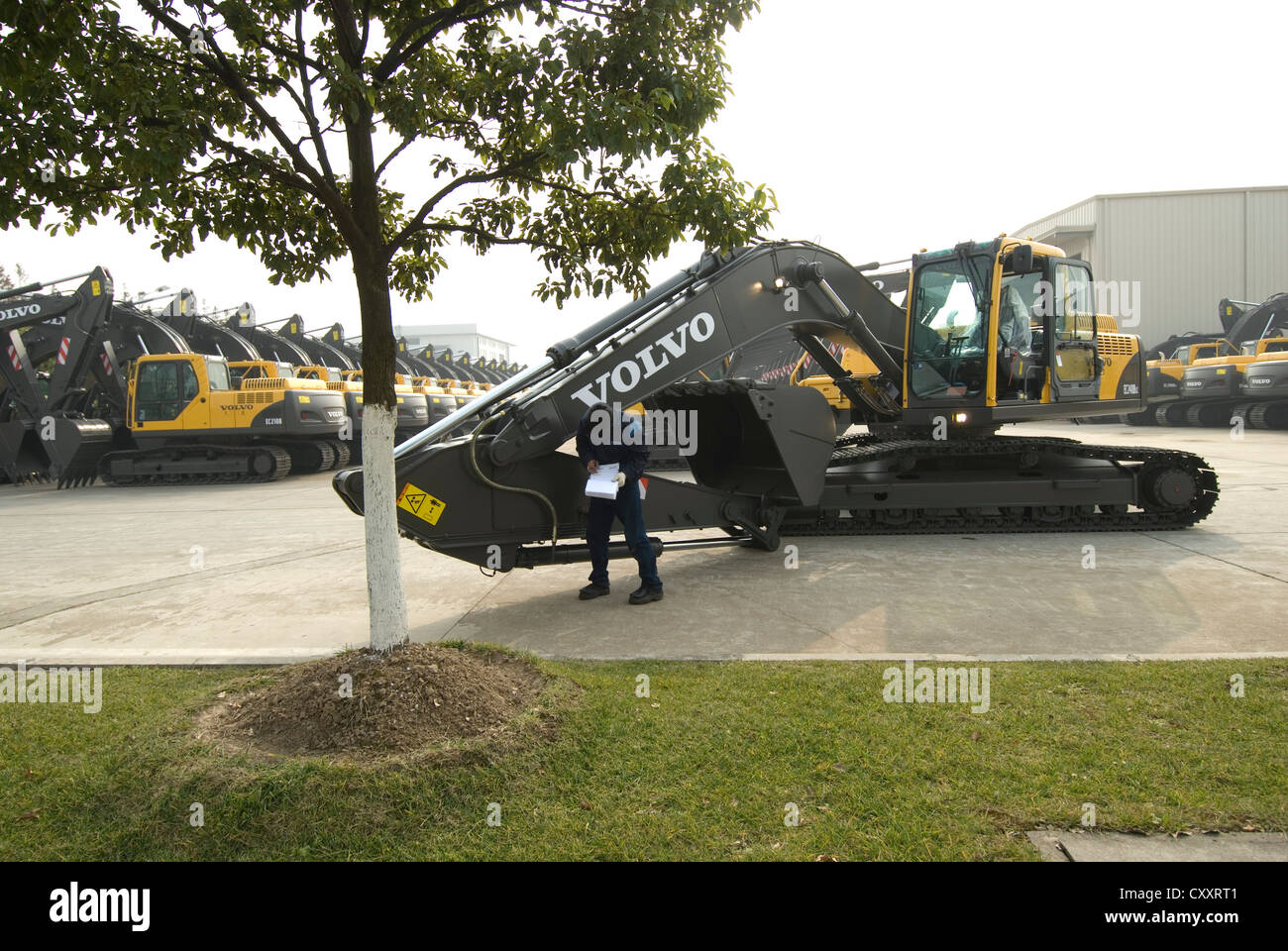 Impianto di Volvo Shanghai, controllo di qualità Foto Stock