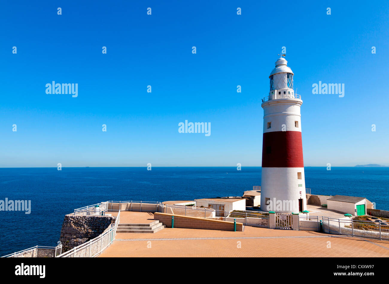 Faro di Gibilterra, British territorio di oltremare, Europa Foto Stock