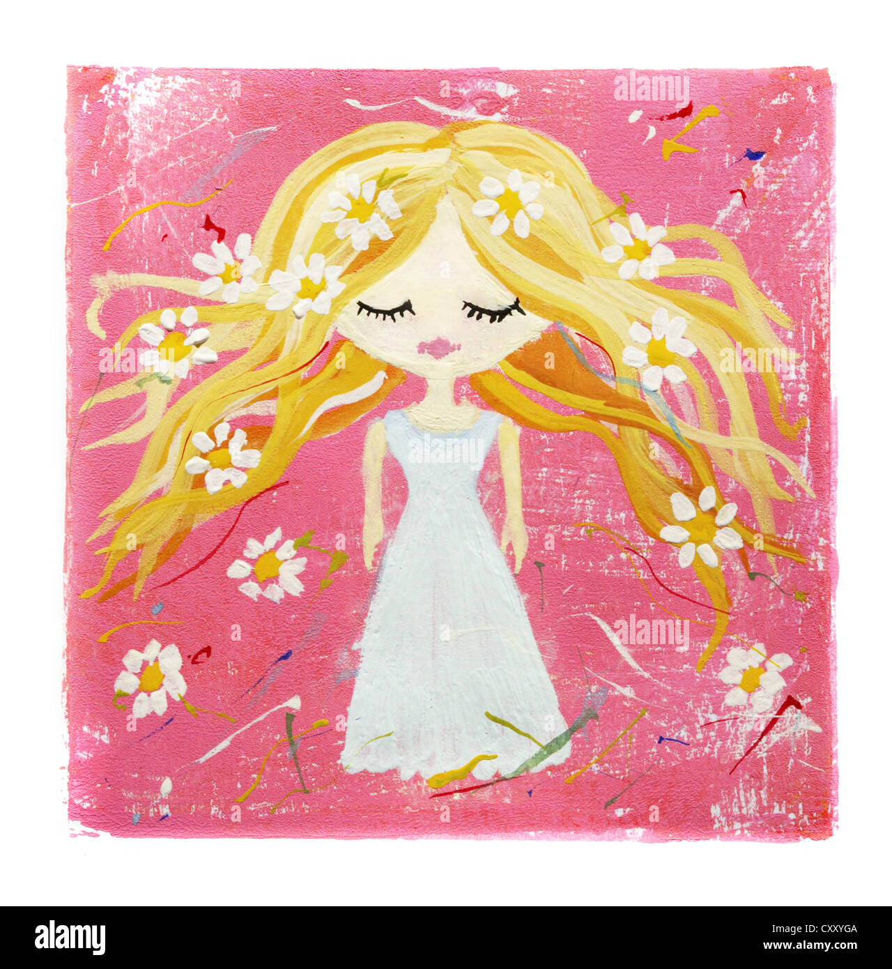 Virgo, segno zodiacale, oroscopo, illustrazione Foto Stock