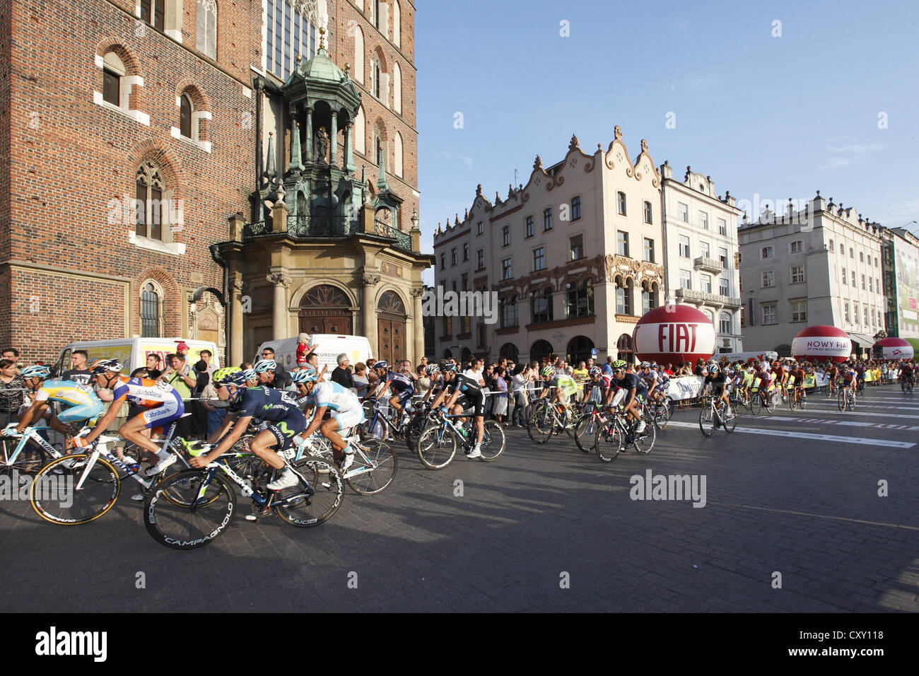 Escursioni in bicicletta, gara ciclistica, 68 Tour de Pologne 2011, ultima tappa del tour, Cracovia, in Polonia, in Europa Foto Stock