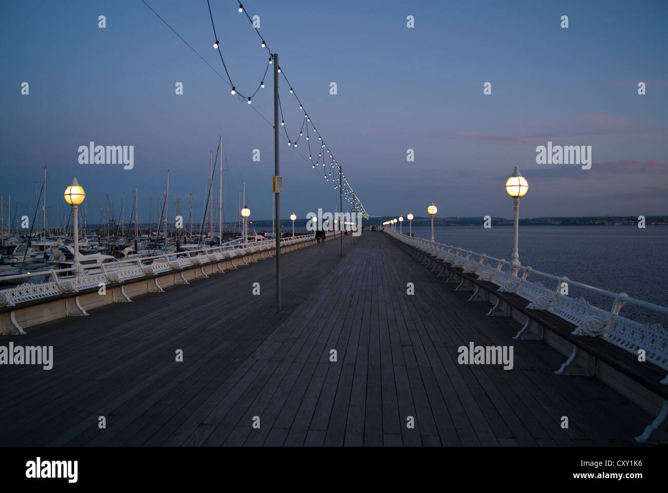 Torquay frangionde Promenade Foto Stock