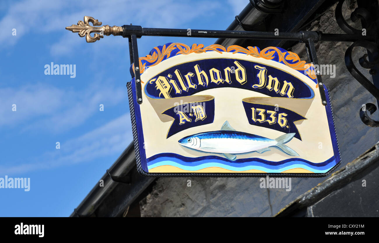 Sardine Inn, Burgh Island, South Devon. La Gran Bretagna, Regno Unito Foto Stock