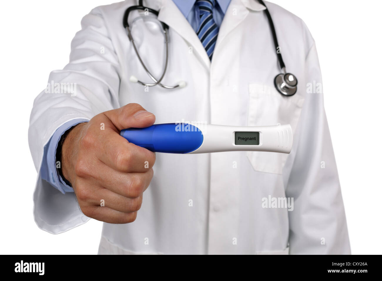 Test di gravidanza Foto Stock